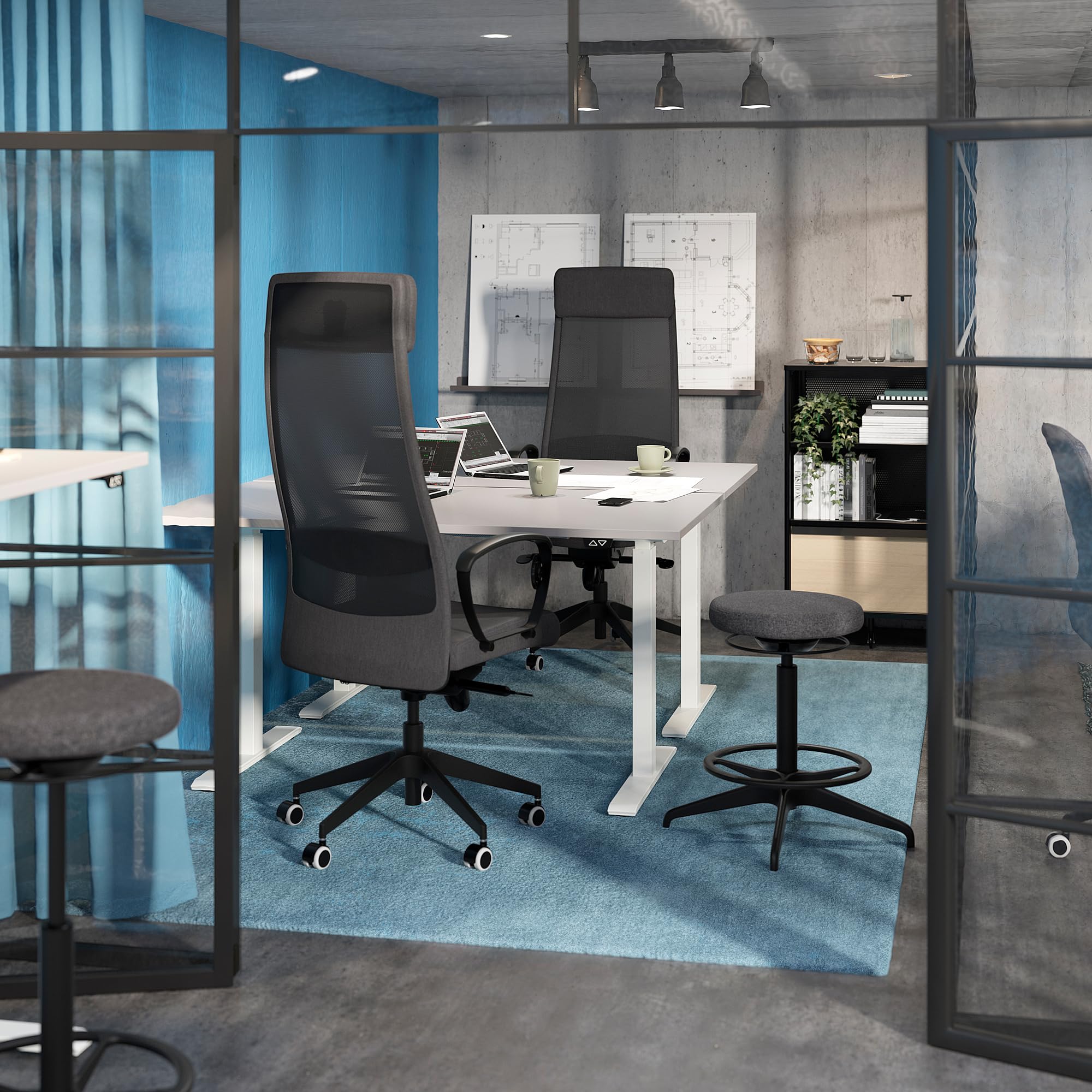 Ikea LIDKULLEN Active Sit/Stand Support Dark Grey : Amazon.com.be