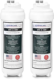 AFC Brand Model # AFC-K-CBK Aquifer Water Filters, Compatible with Kohler K-77687, K77686, K29638, K-77685-NA, K29651- Made in U.S.A 2Pk - AFC-K-CBK-2P