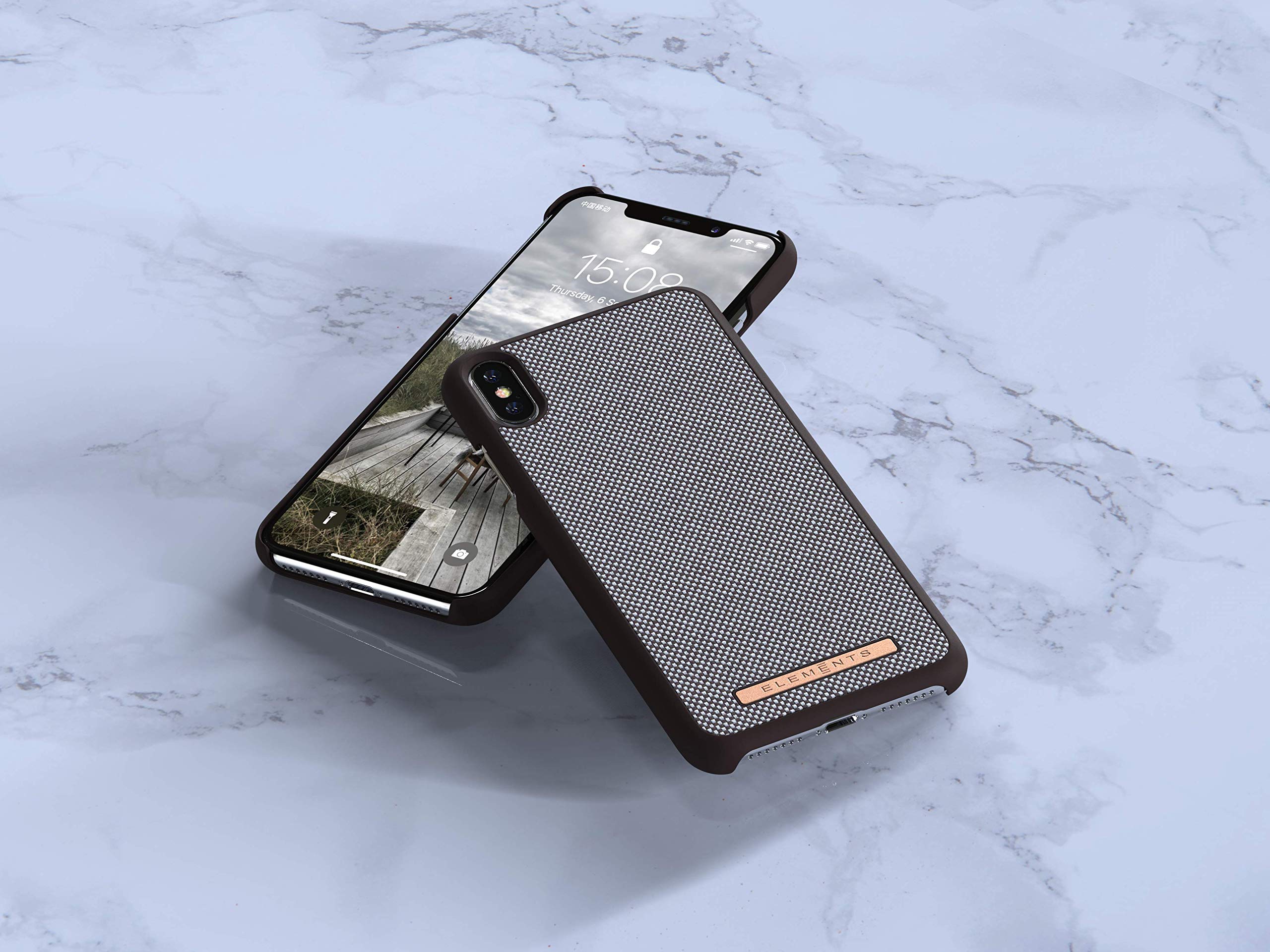 NORDIC ELEMENTS-IDUN Protective Case For IPhone XS/X, Black/white