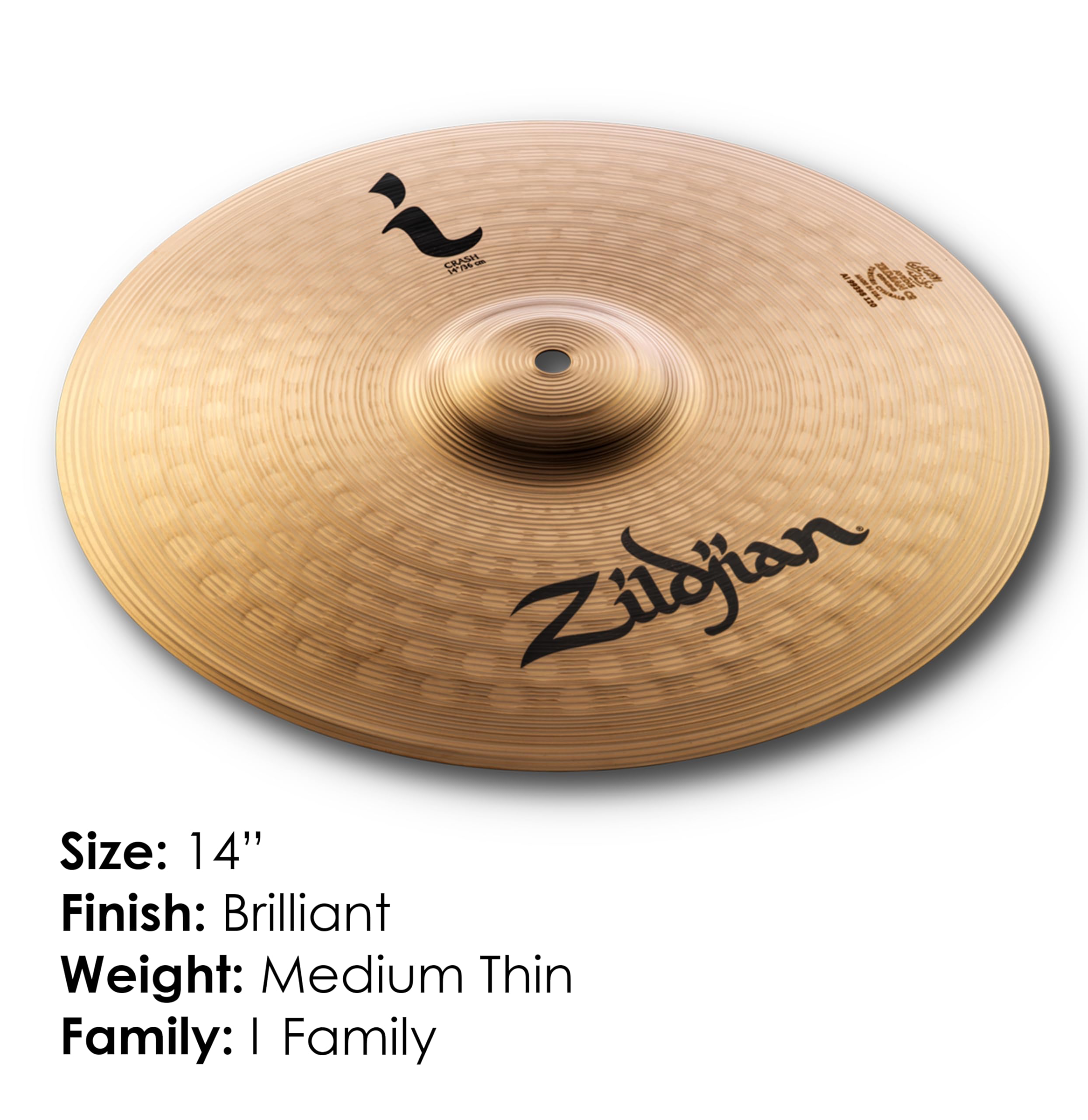Amazon.co.jp: Zildjian i Crash14 クラッシュシンバル 14インチ