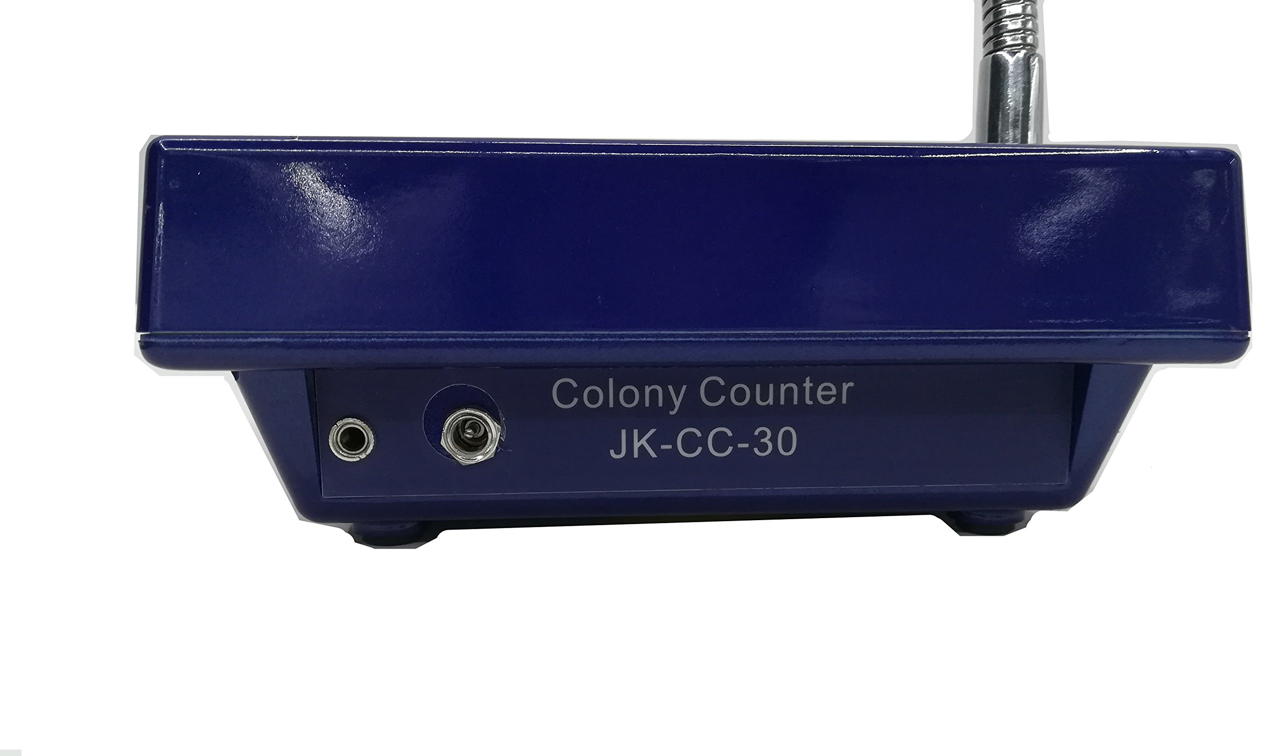 CGOLDENWALL Contador de voz digital de colonias para imaginar bacterias colonias Petri-Dish de hasta 90 mm JK-CC-30A con informe de voz automático