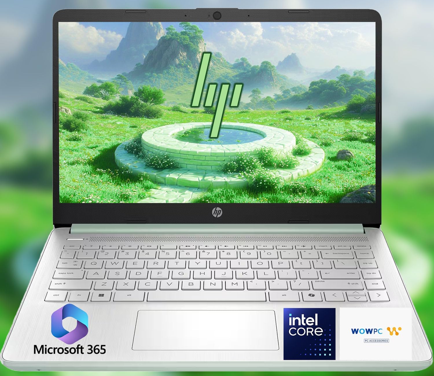 HP 14 Ultrabook Laptop • Intel CPU • 8GB RAM • 1.1TB Storage (128GB SSD w/External + 1TB OneDrive) • Up to 12 Hours Battery Life • Windows 11 Pro • w/WOWPC Recovery USB