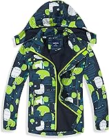 Vista 1 de Chamarras de lluvia ligeras impermeables con capucha para niños de 2 a 14 años