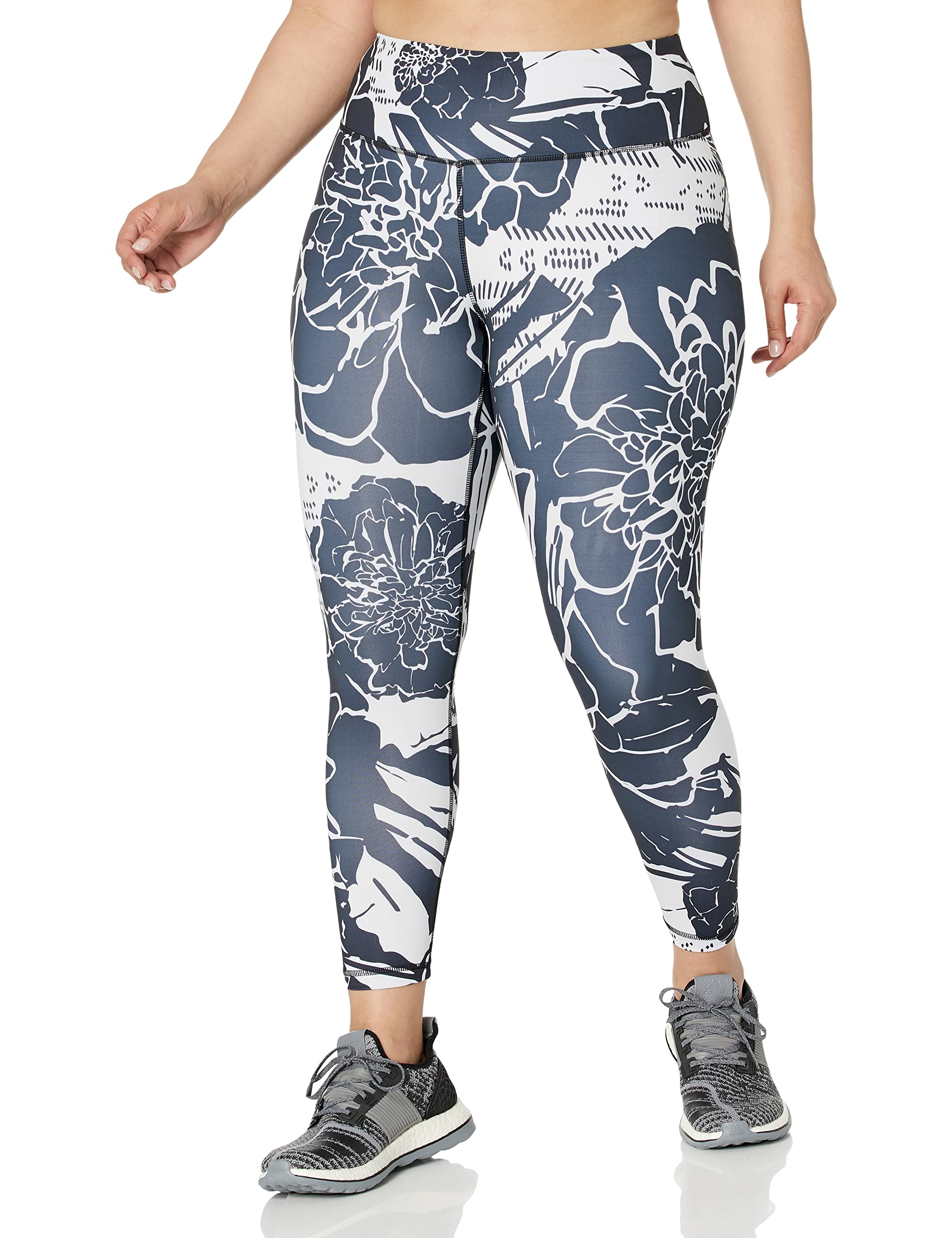 adidas Damskie rajstopy treningowe Optime Superher 7/8, Czarny, 1X