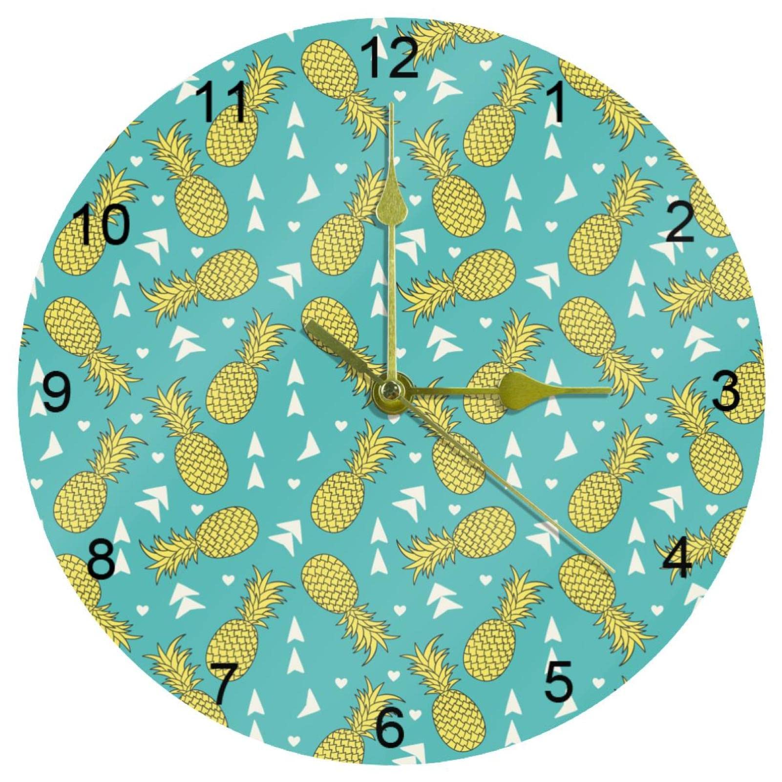 Horloge murale quartz avec chiffres arabes 25,4 cm cuisine salon