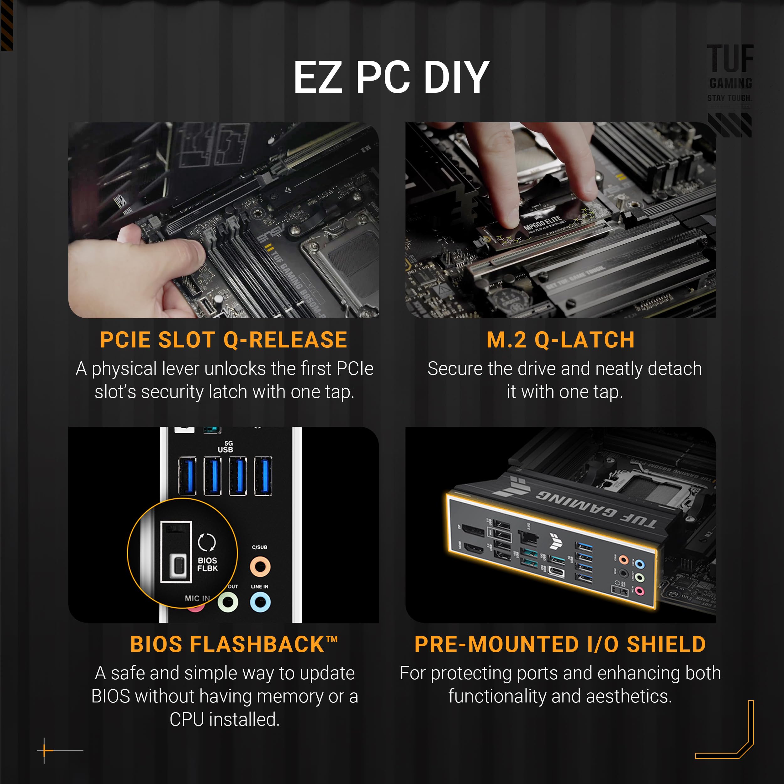 マザーボード TUFGAMINGB850M-PLUSWIFIB850 AM5MicroATX TUF GAMING B850M-PLUS WIFI｜Motherboards｜ASUS Canada