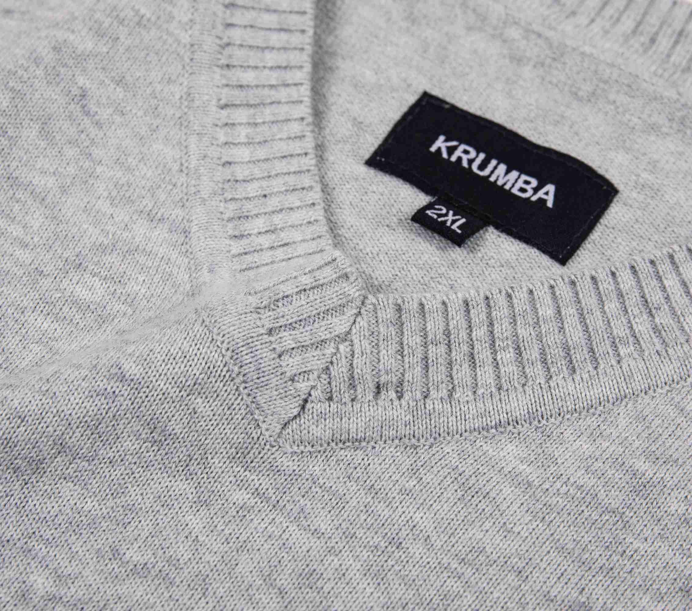 Krumba Hommes Pull Gilet pour Plus Taille: Grande Hauteur Col V sans Manches Tricoter Coton Arrêtez-Vous
