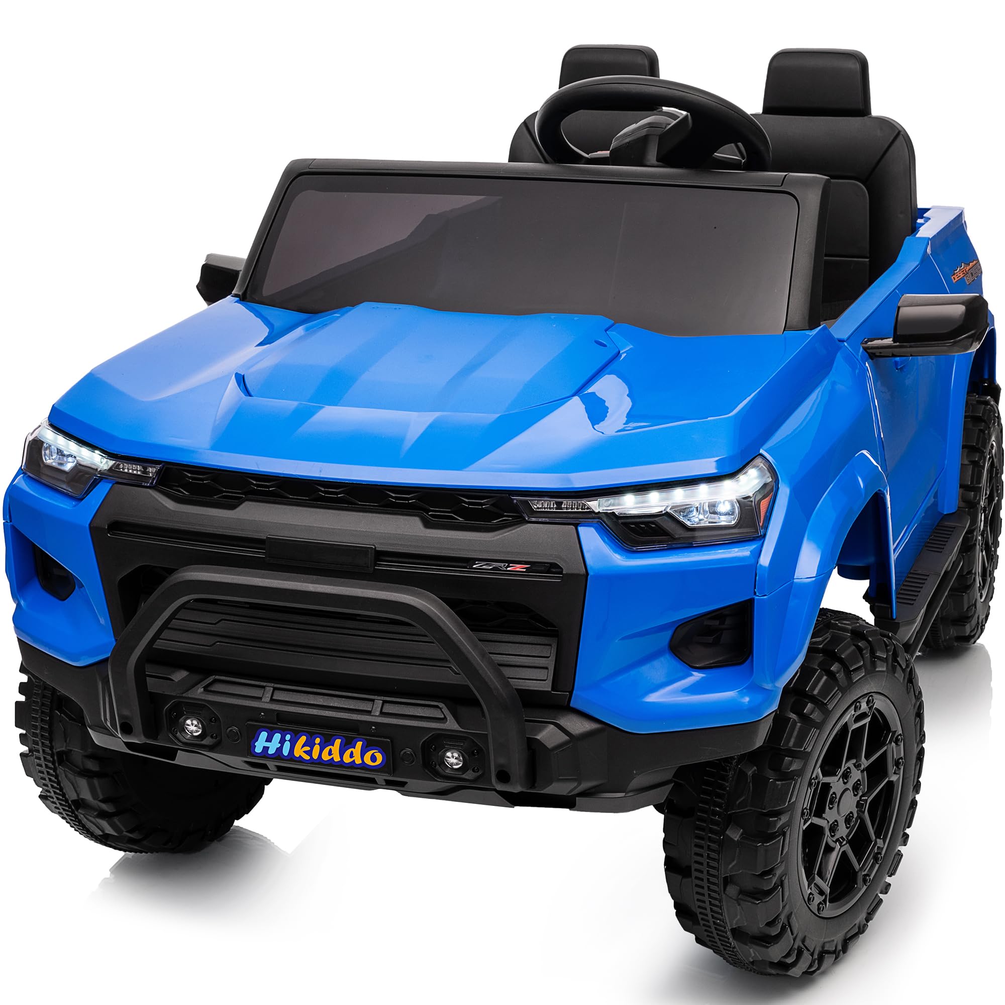 Hikiddo 24V 10Ah Ride on Toy for Big Kids, 4x4 2 Seater Electric Kids SUV Car to Drive with Remote Control, 4x200W Motors - Blue