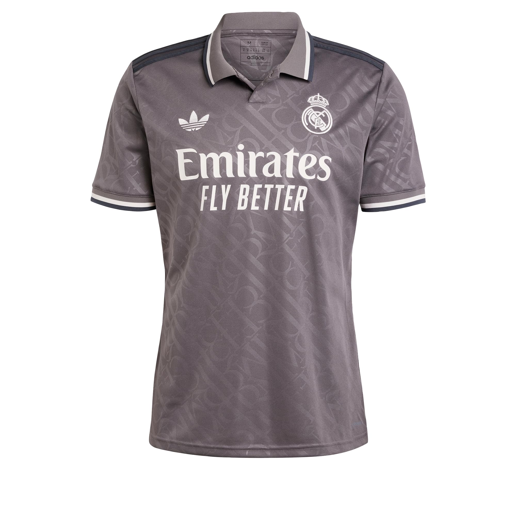 Adidas Men's Real Madrid Third Shirt 2024 2025 Adults - Grey - M