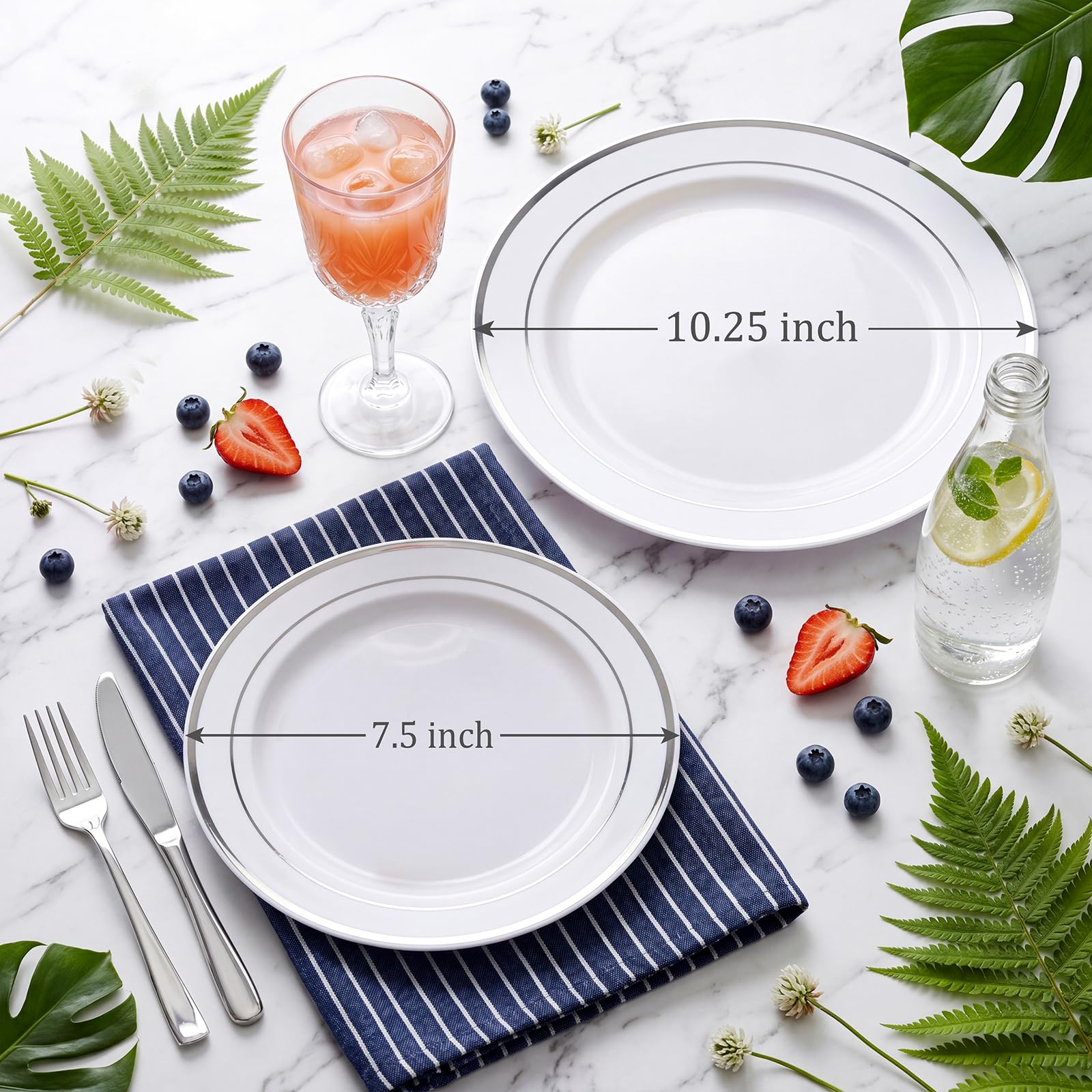 Disposable Plates - Dinner & Dessert Set -11