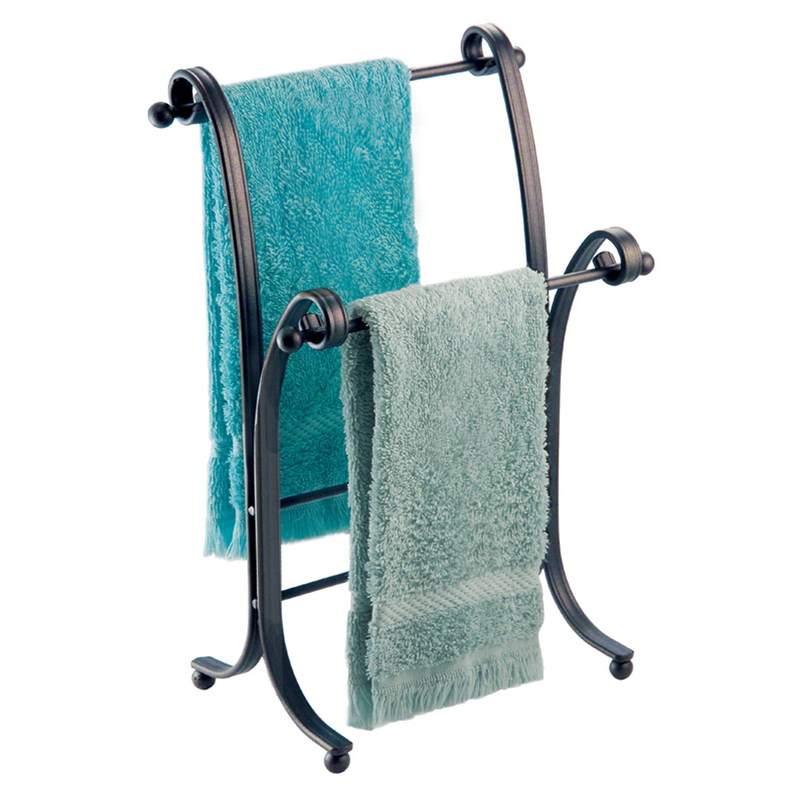 interDesign York Lyra Hand Towel Rack, Bronze