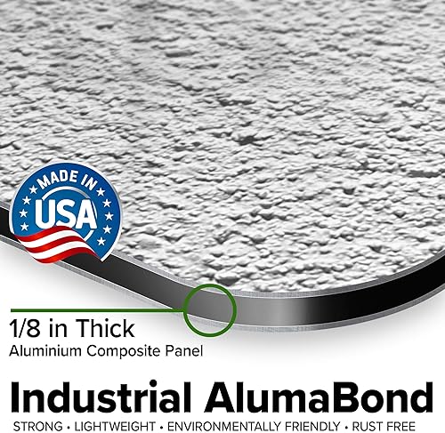 Miniatura 628 de My Sign Center - Letrero personalizado, 11 colores de fuente, 13 estilos de fuente, 4 opciones de agujero, 22 tamaños, 8 x 32 pulgadas, sin óxido,