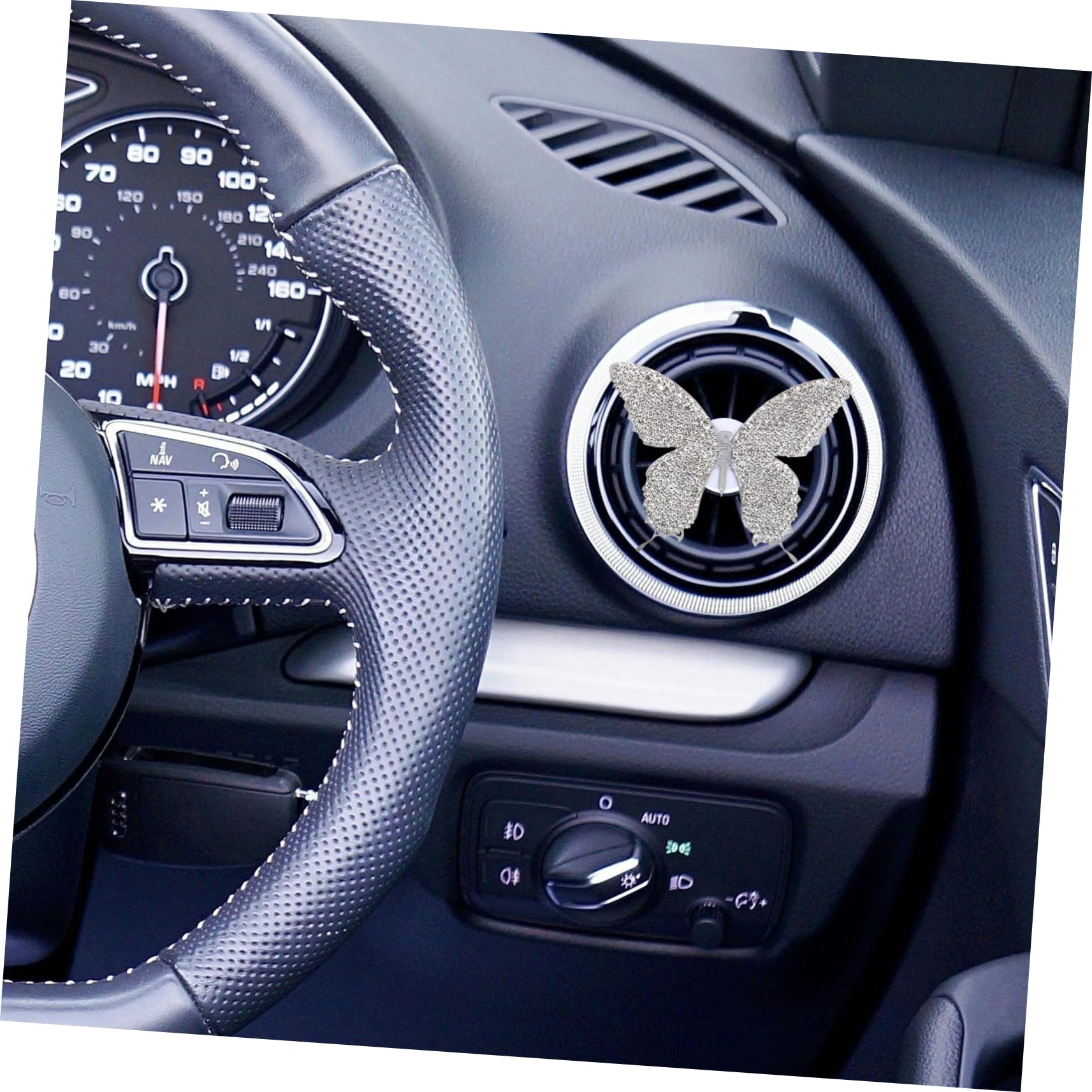 iplusmile 4pezzi Clip Profumata Per Auto Forma Di Farfalla Con Strass Decorazione Elegante Per Presa Aria Diffusore Aromatico Per Veicoli Facile Da Installare