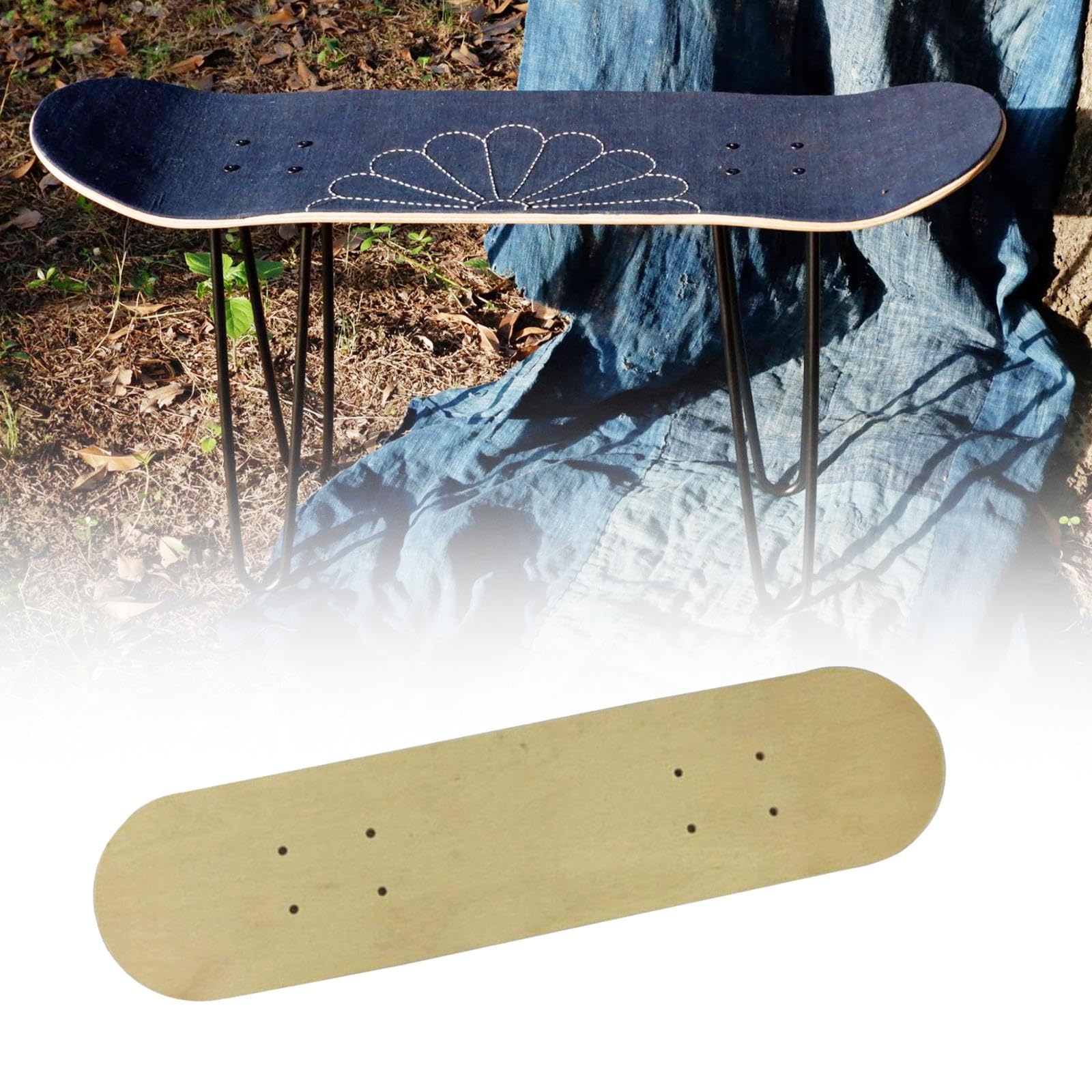 Générique Planche de Skateboard Vierge à Faire Soi-même pour Enfants, Remplacement de Planche à roulettes en Bois pour Table Basse, Décoration Murale D'entr