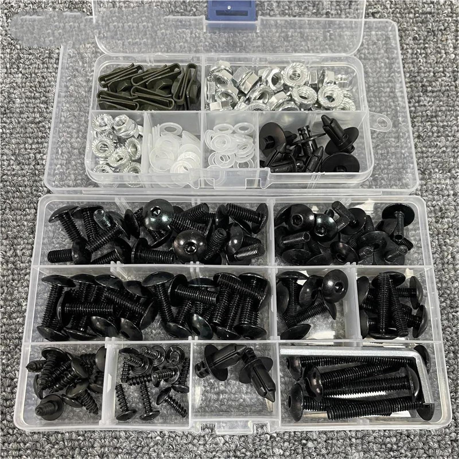Revisión del ensamblaje Kit Montaje Carenado con Tornillos Motocicleta para Ducati para Panigale V4 V2 SP 959S para Supersport 939s 950(Type B)