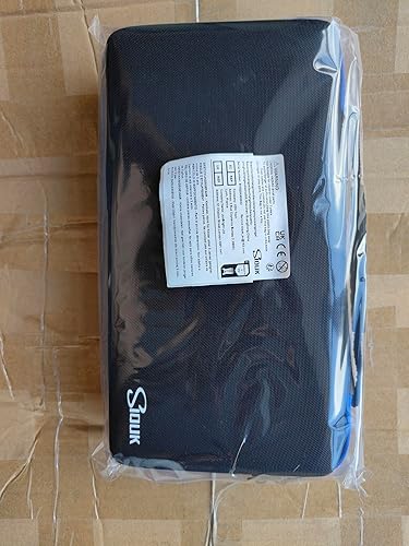 Miniatura 8 de SIQUK Estuche para dados DND, estuche organizador de dados con asa, bandeja ranurada extraíble con capacidad para 8 juegos de dados DND para