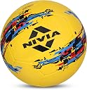 Nivia Storm Yellow Moulded Football with Ball Pump Football - Size: 5 (Pack of 1, Yellow/Black) gallery image