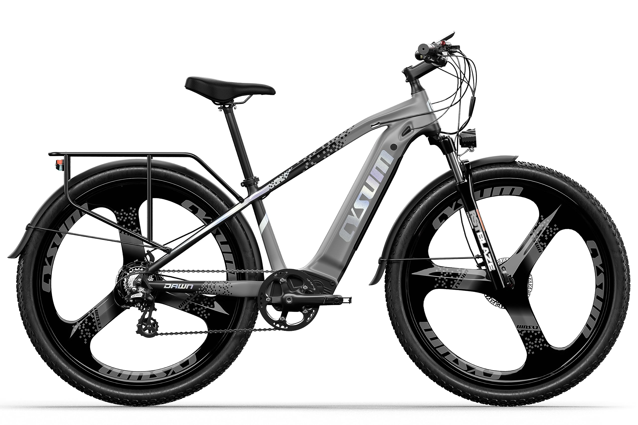 Speedy Vélo électrique adulte, 29'' VTT électrique homme femme, batterie lithium 48v 15Ah, moteur 250W 25km/h, autonomie 100-120km, frein à disque hydraulique,7 vitesses,E-Mountainbike (Pouces, 29)
