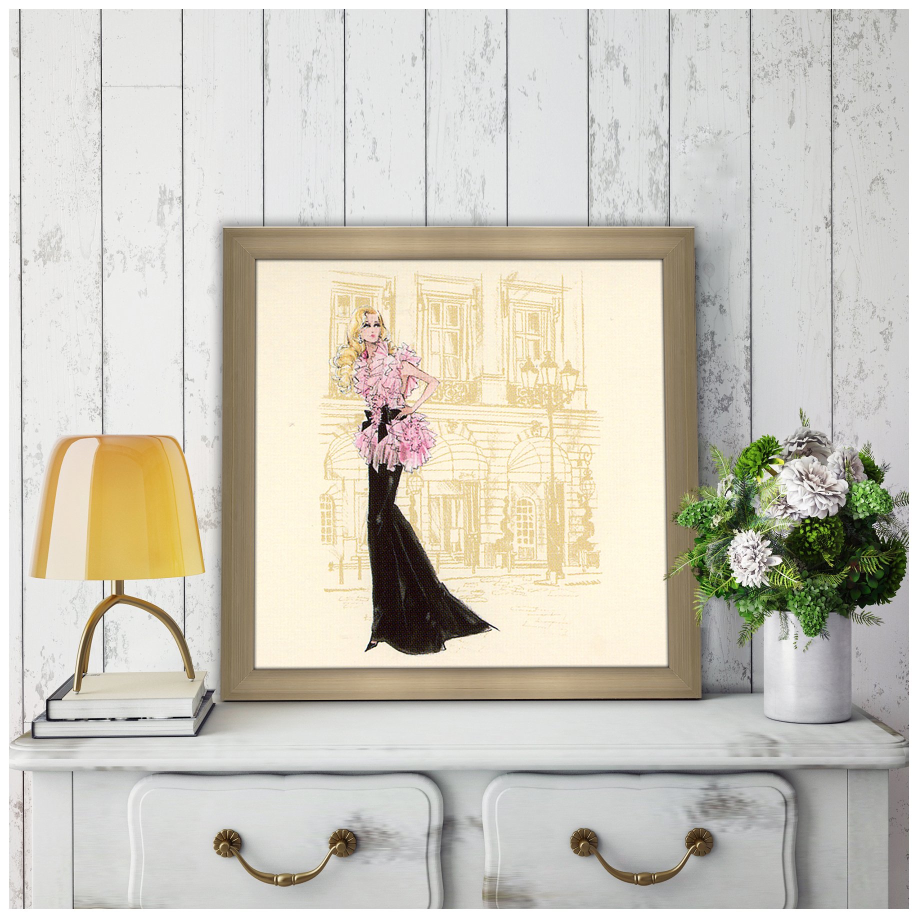 Picture Perfect International Décor Robert Best Pink and Black