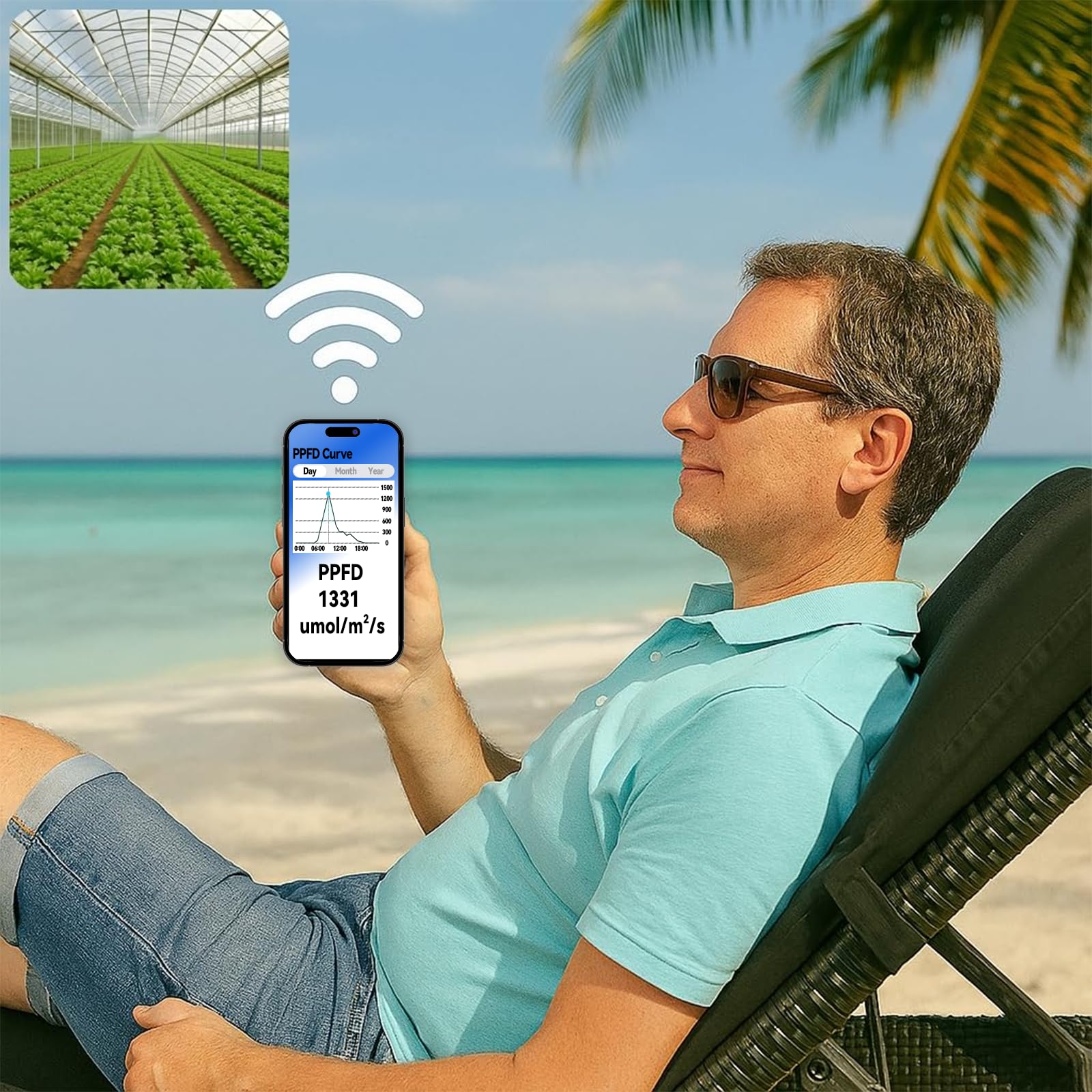 Amazon | WiFi PARメーター – グラフ記録機能付きリアルタイム光強度