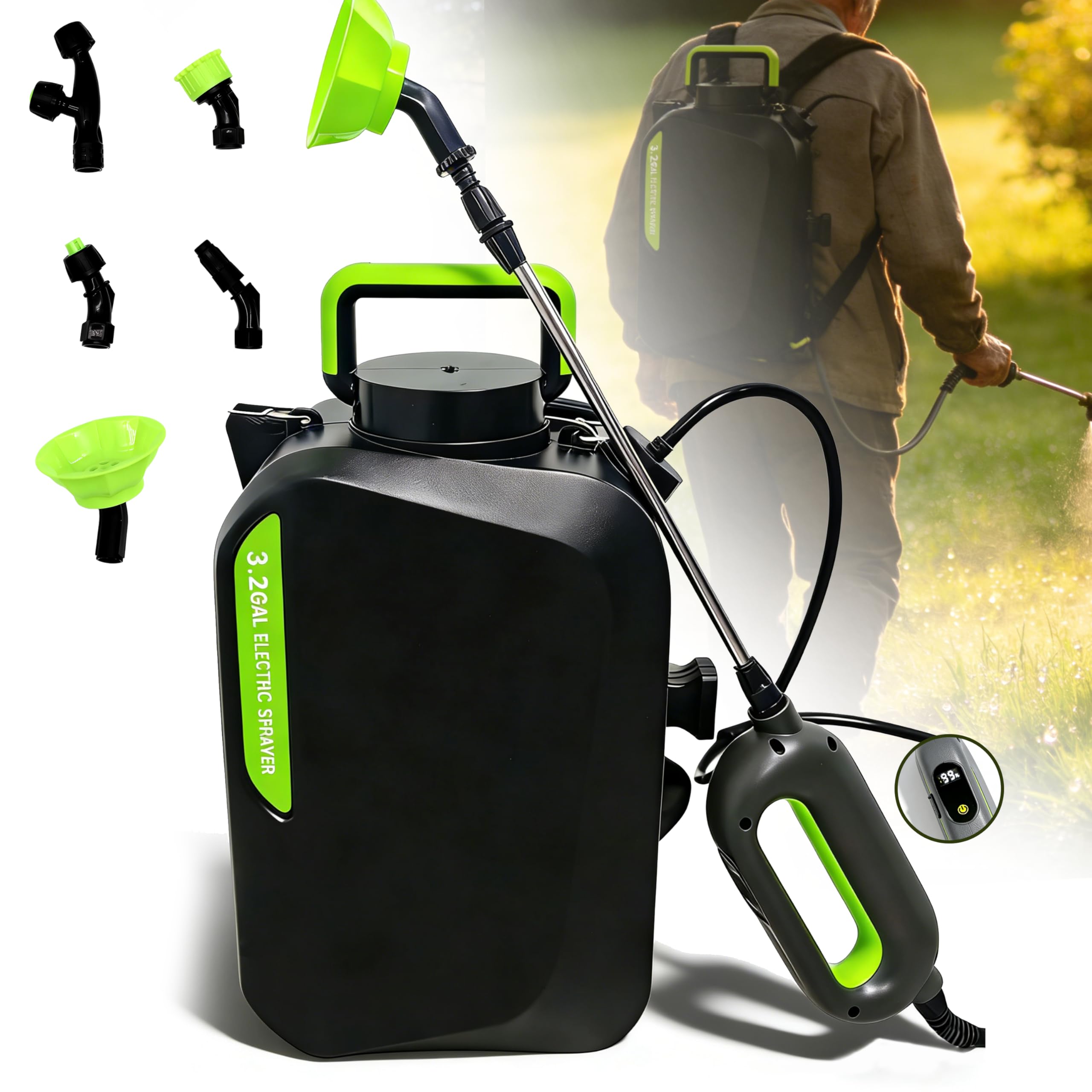 SYITCUN 3.2 Gallon Backpack Sprayer