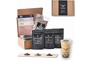 DIY Fun: Hibiscus Bubble Tea Kit Premium Jasmine, Black and Hibiscus Rosehips...