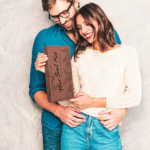 Miniatura 6 de Kit de sellos de cera - Kit de sellos de 624 piezas con 24 colores, cuchara, 10 velas de té, calentador, bolígrafo