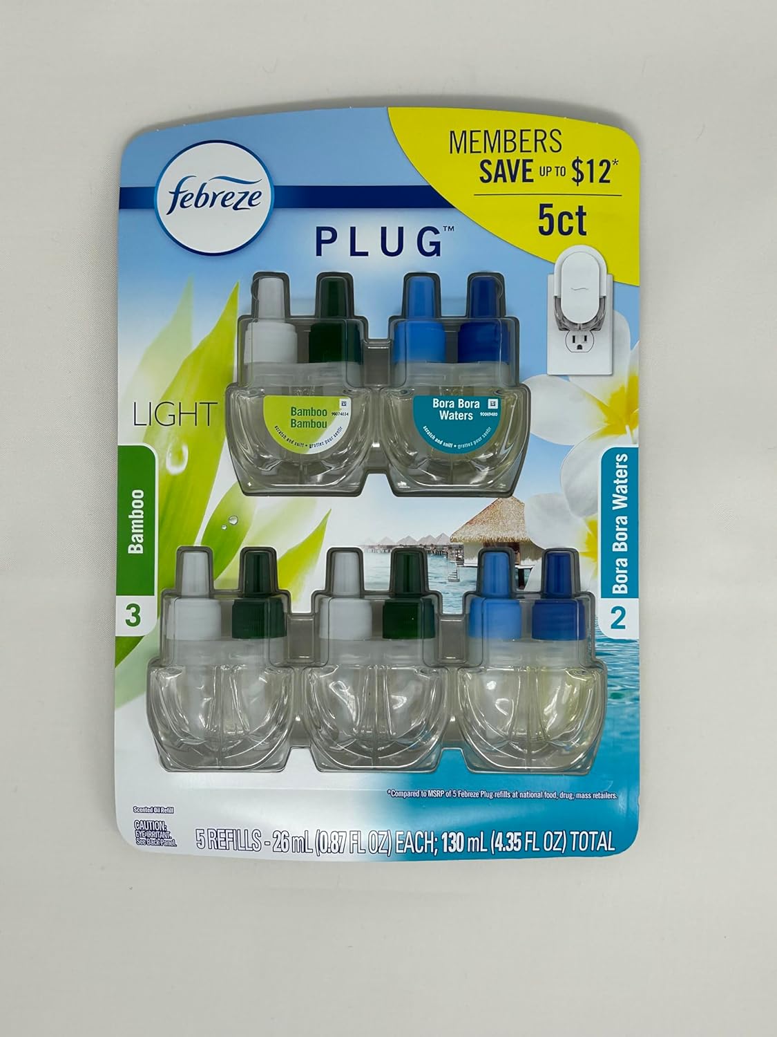 Febreze Plugin Refills (5pack); Bamboo (3ct.) and Bora