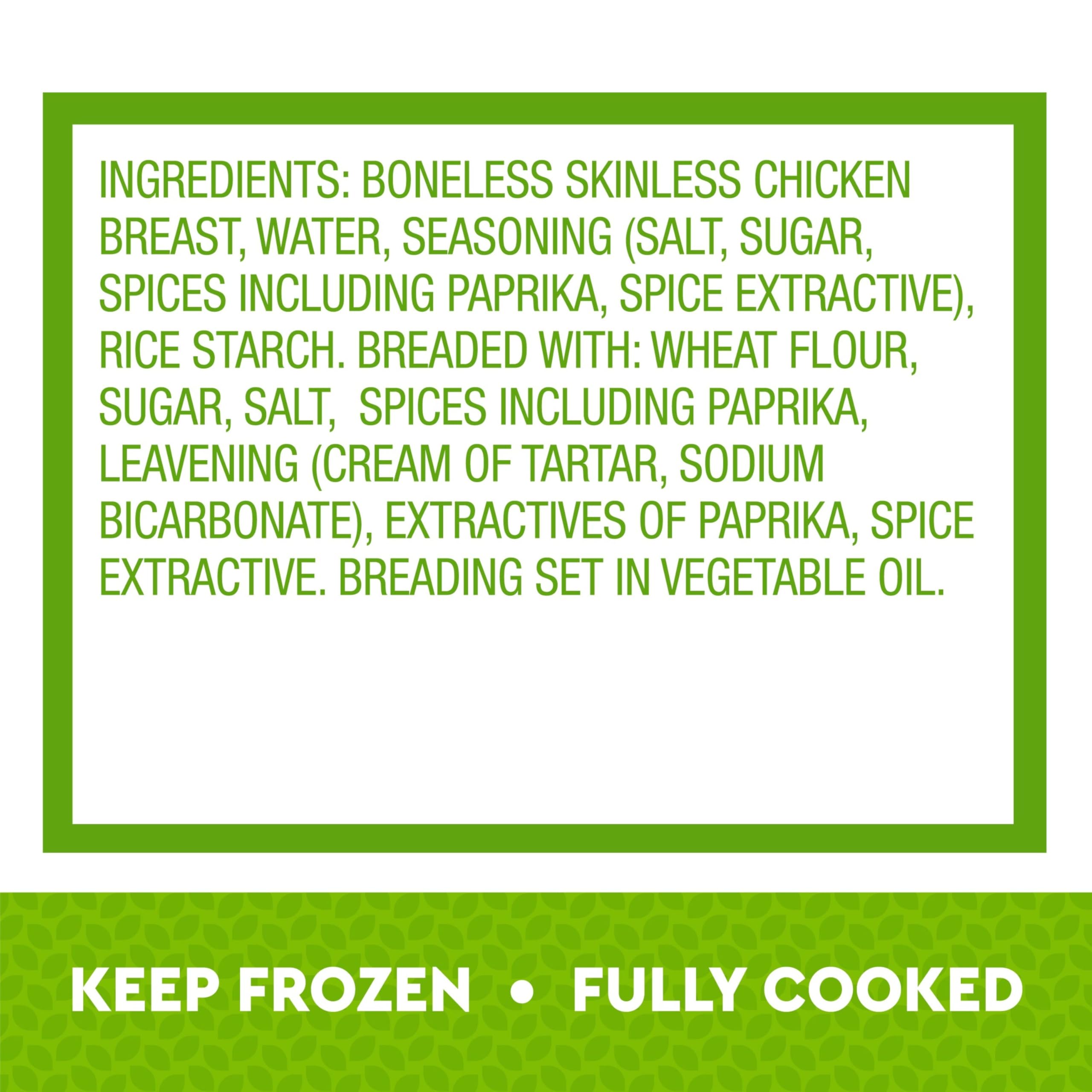 Just Bare Chicken Lightly Breaded Spicy Breast Bites Fully Cooked 16 G Protein Frozen 1 50 LB — view 6