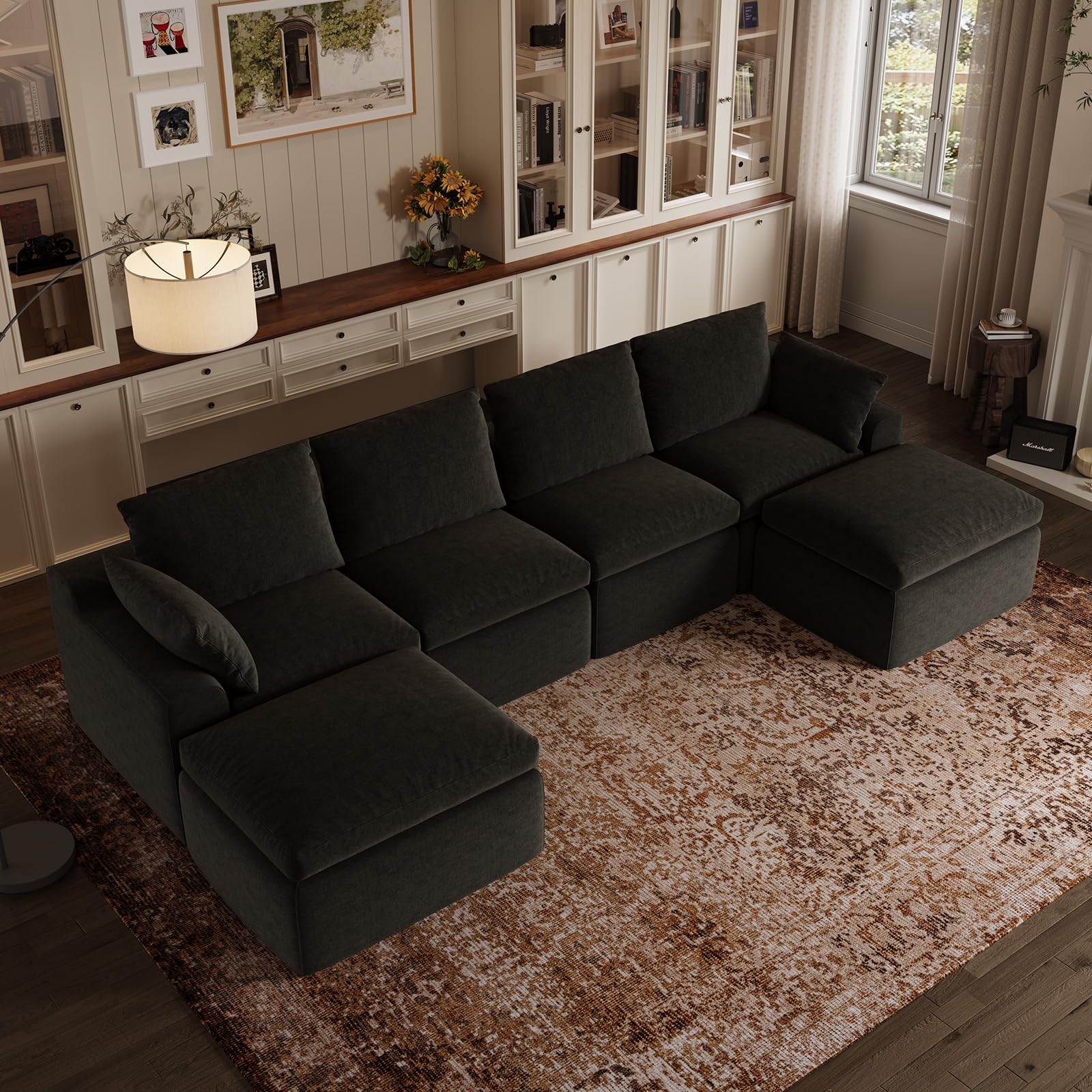 Novilla 133.8 inch Modular Cloud Couch