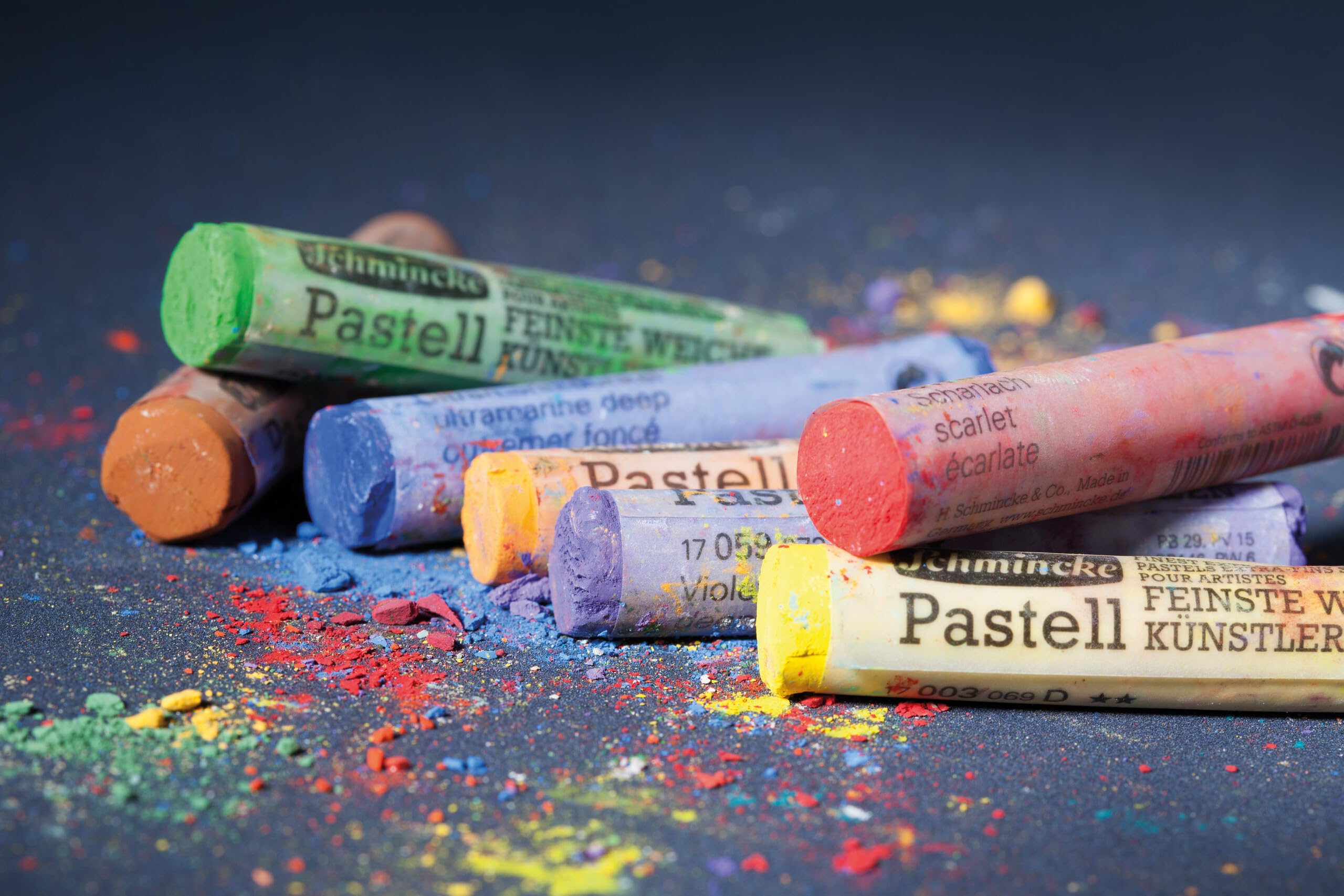 Schmincke Pastell Pastellfarben 36 halbe Stifte, 77 136 097