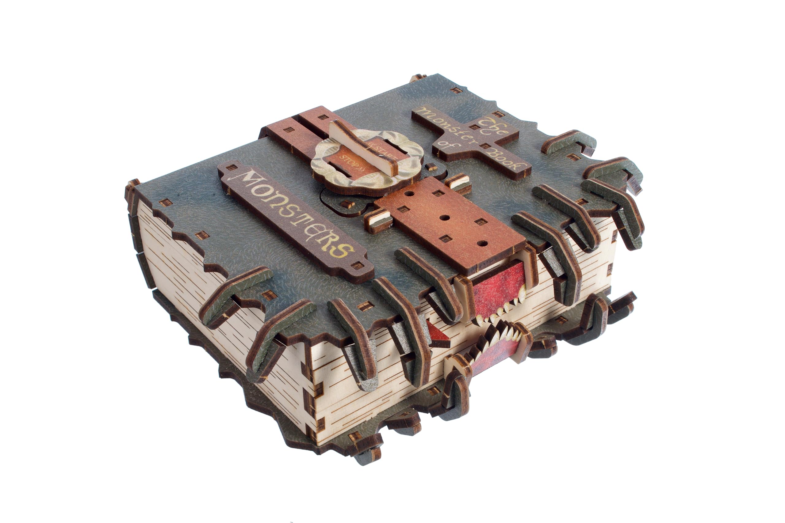 UGEARS Harry Potter das Monsterbuch der Monster - 3D Holzpuzzle Erwachsene, Modellbausatz Erwachsenen, DIY, Mechanisches 3D Puzzle Erwachsene, das Perfekte Geburtstagsgeschenk Mann, Magic Holz