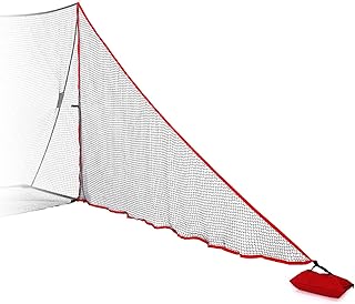 TOBWOLF Golf Practice Hitting Net Barrier Net, Golf Shank Net Attachment for Golf Hitting Nets, Heavy Duty Golf Netting, Golf Barrier Side Net Extension with Sandbag for Golf, Baseball, Hockey, Soccer