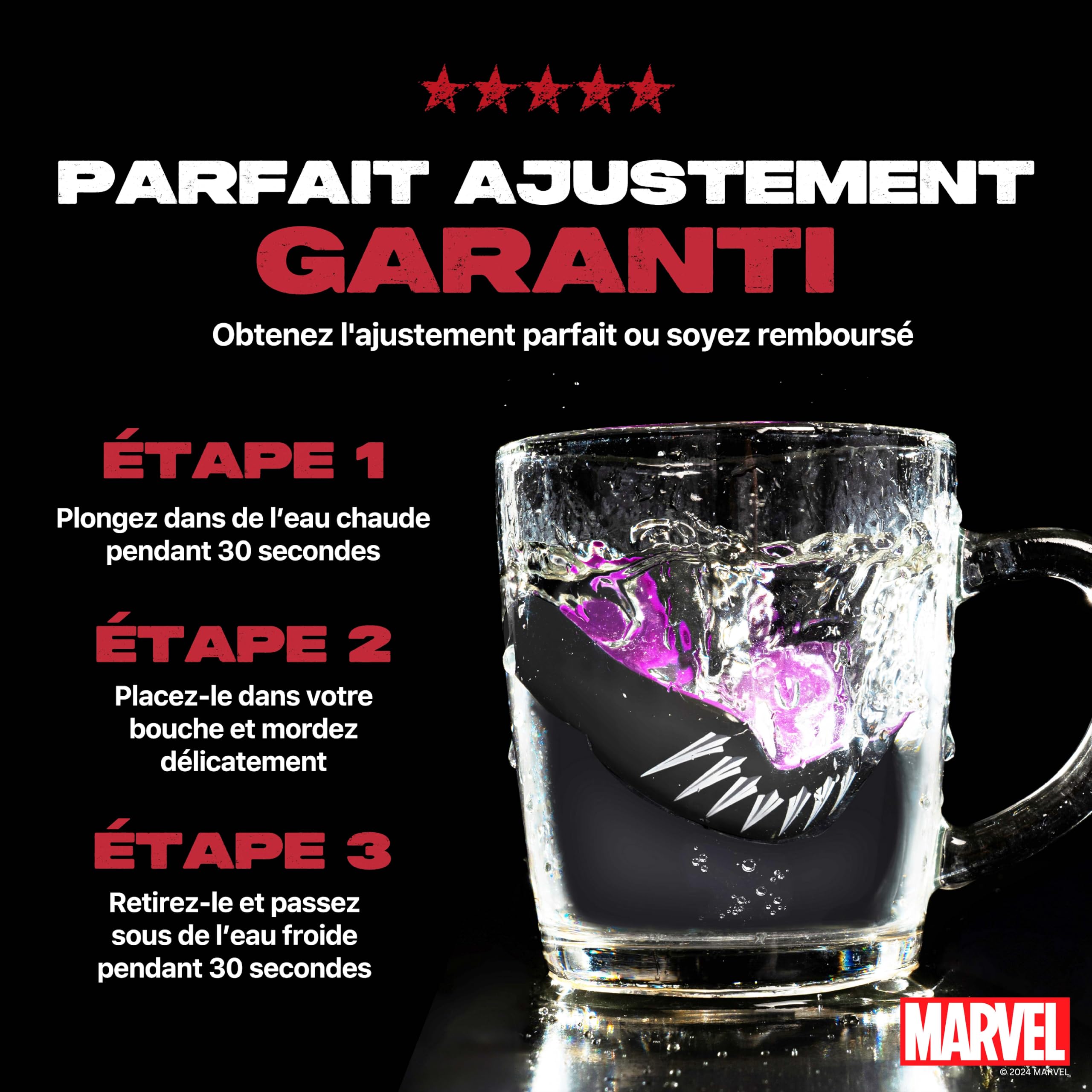Marvel Black Panther Sport Protège-Dents/Gouttière Coque Dentaire Protege Dent. Protection intégrale pour Tous Les Sports, notamment Le Rugby, MMA, Hockey, Judo, Karate, Les Arts Martiaux et la Boxe - 5