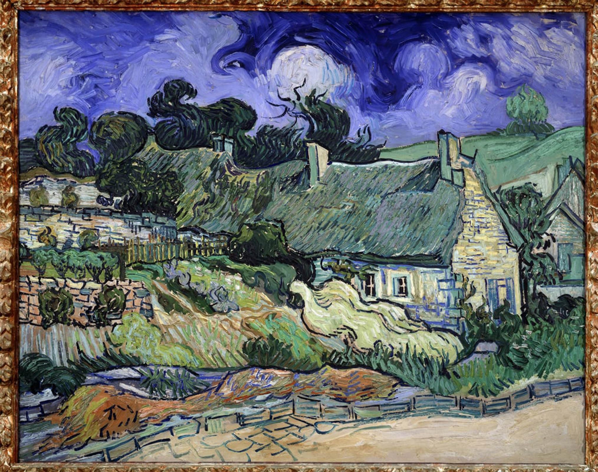 Affiche Vincent Van Gogh Chaumes de Cordeville grand format