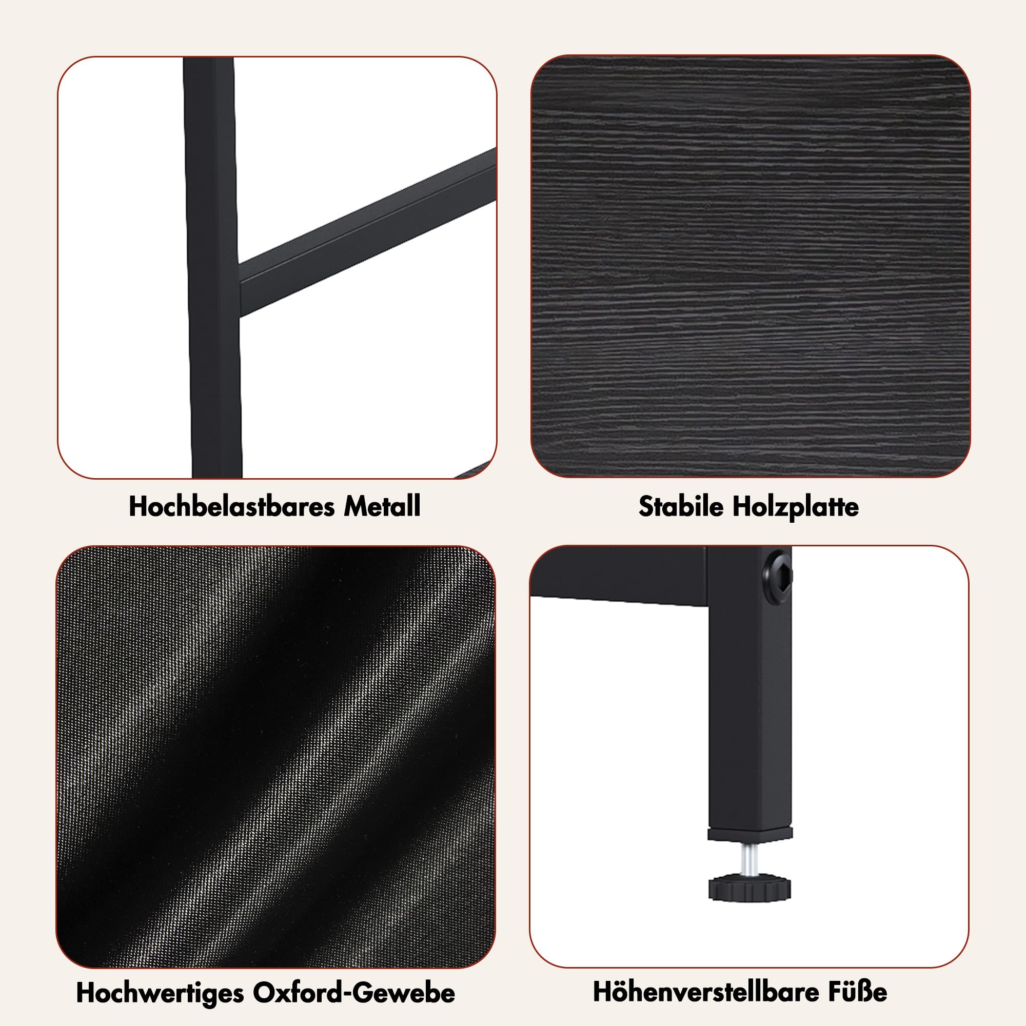 Plattenspieler-Ständer mit Schallplattenregal, Vinyl-Aufbewahrung für LPs, Mehrstufiger Schallplattenständer aus Metall, Industrie-Design für Wohnzimmer (Schwarz 2)