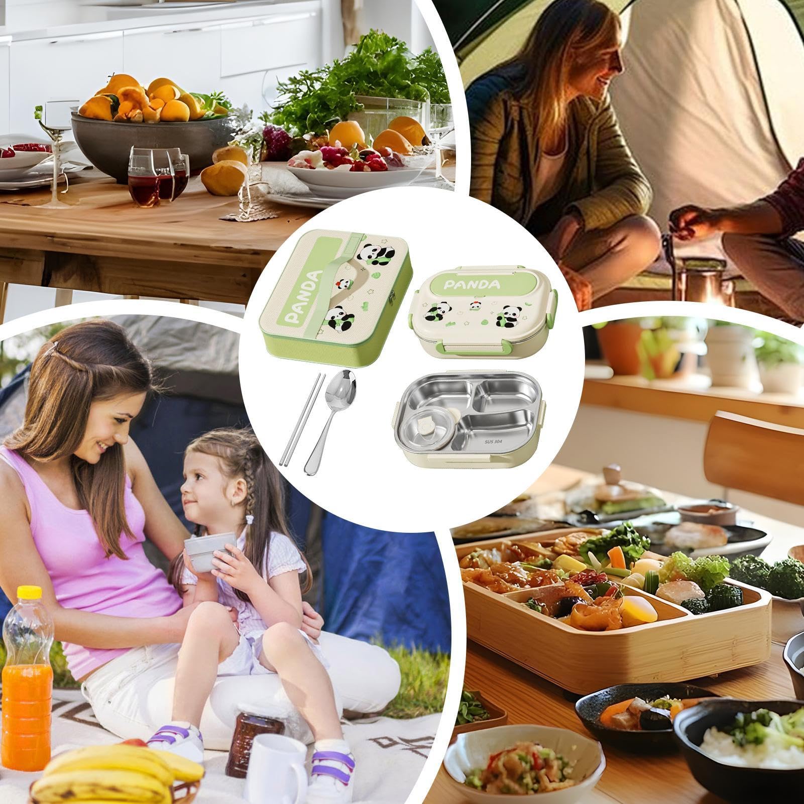 Boîte Repas Avec Contenants Contenants Alimentaires En Acier Inoxydable Et