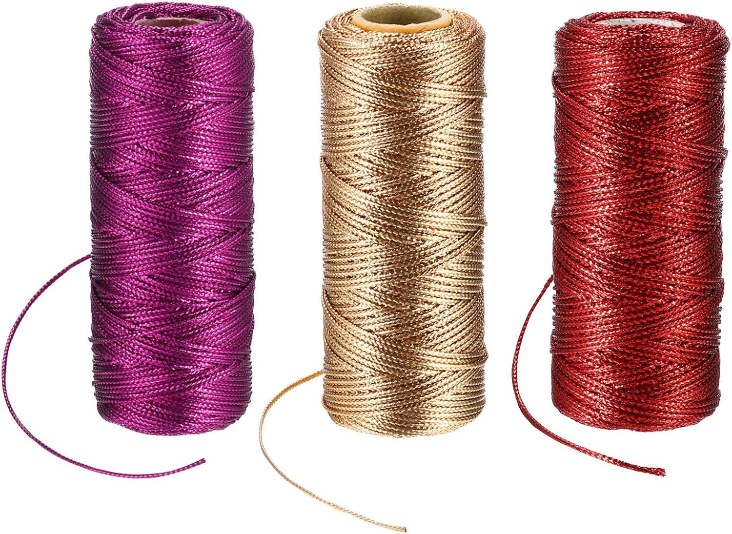 Home and Garden Parts 110 Yards Decorative Metallic Bakers Twine 1 Pcs Beige & Red & Purple #CN/251024/01598