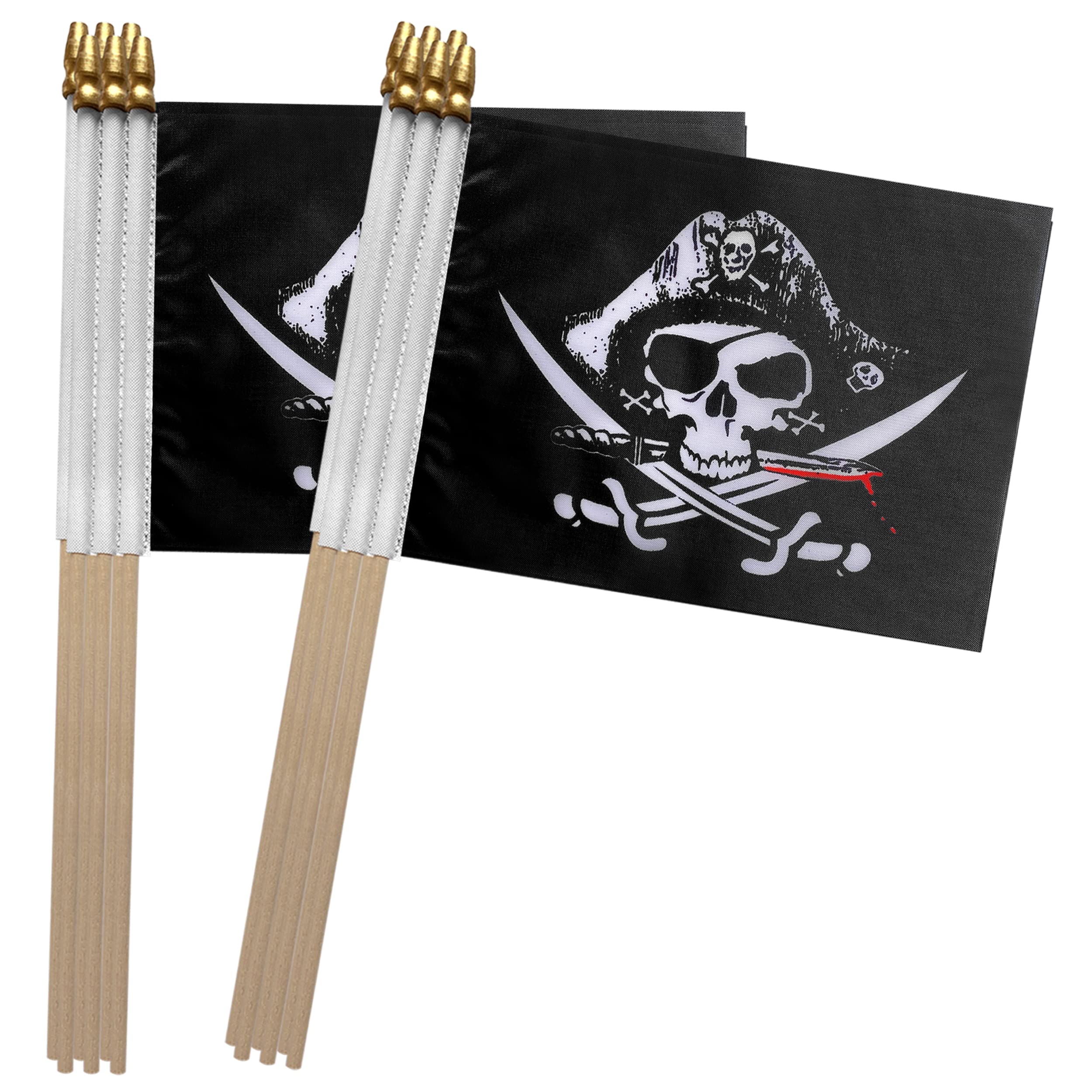 Amazon.com : TSMD Pirate Dead Man's Chest Jolly Roger Stick Flag