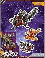 Vista 8 de Marvel Guardianes de la Galaxia Groot Calcomanías – Juego de 3 calcomanías de vinilo para laptop, coche, computadora, monopatín, calcomanías