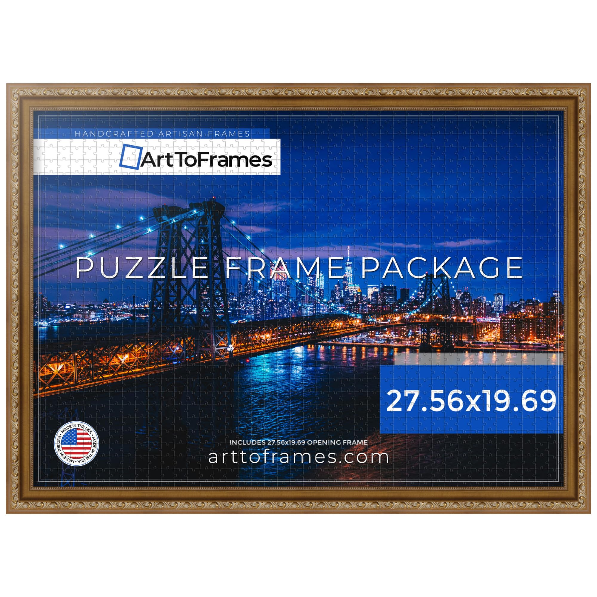 Amazon.com - ArtToFrames 27.56x19.69 INCH/70x50 CM Gold Frame for