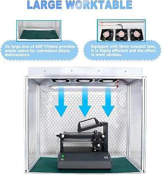 Laminar Flow Cabinet Vertical Laminar Flow Hood, Portable Laminar Flow Cabinet For Phone Repair, 24.4