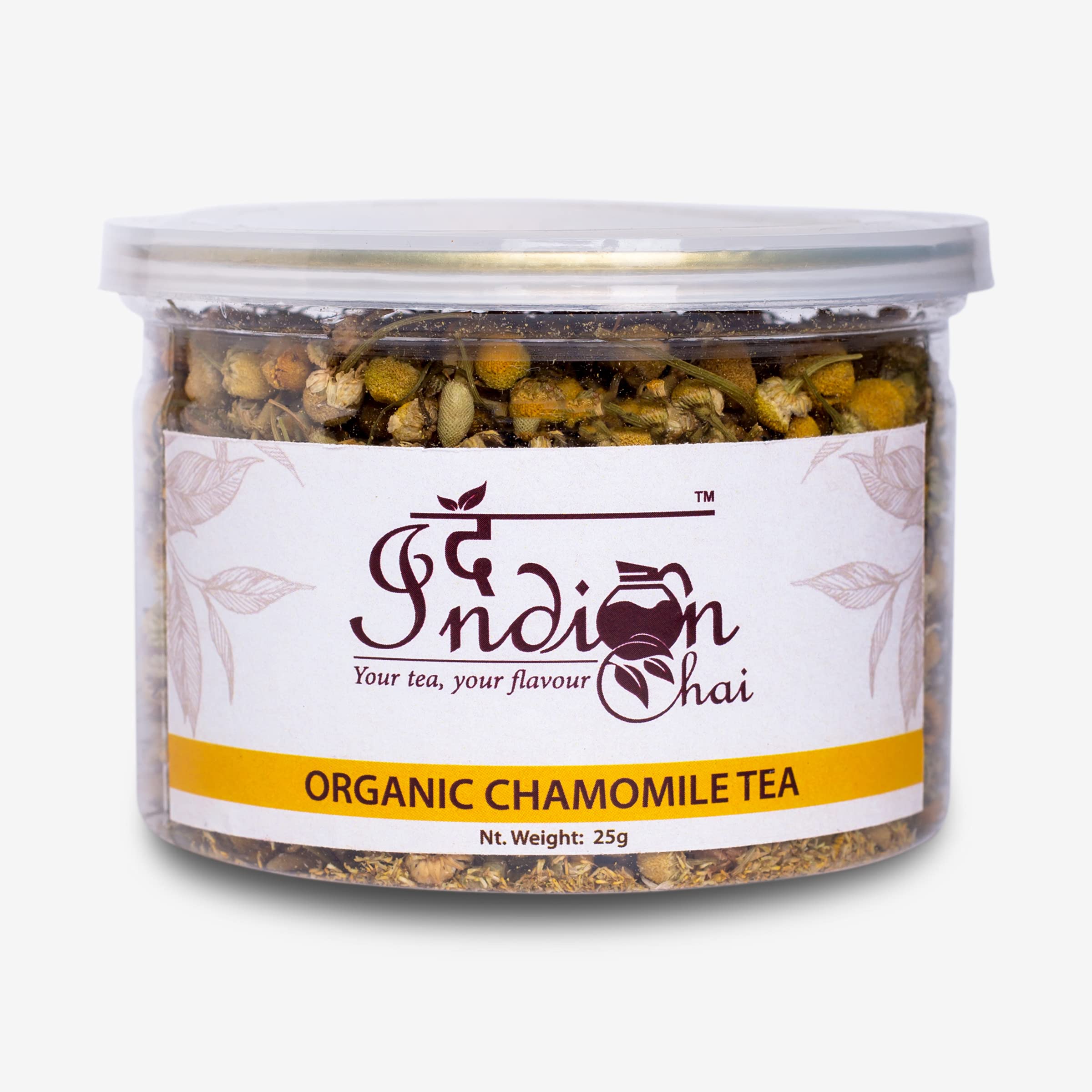 The Indian Chai - Organic Chamomile Tea, (In Jar) Whole Flowers for Restful Sleep, Stress and Anxiety, Digestion, Caffeine Free Herbal Tea (25g, 50 cups) (B08NJFD9Q7) Amazon Price History, Amazon Price Tracker