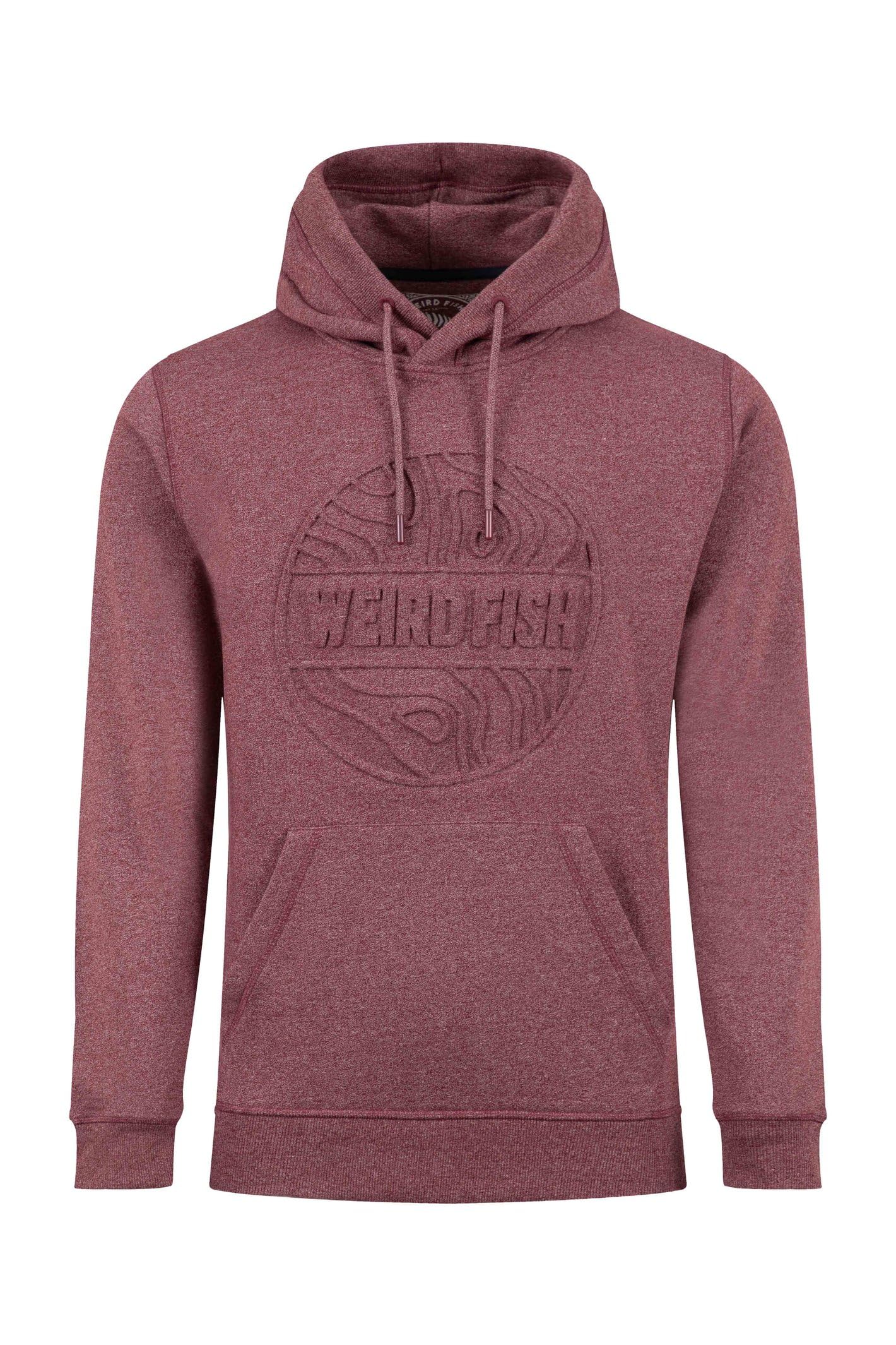Weird Fish Perranporth Embossed Grindle Hoodie Antique Cherry Size S. (Jumper/Sweater/Fleece)