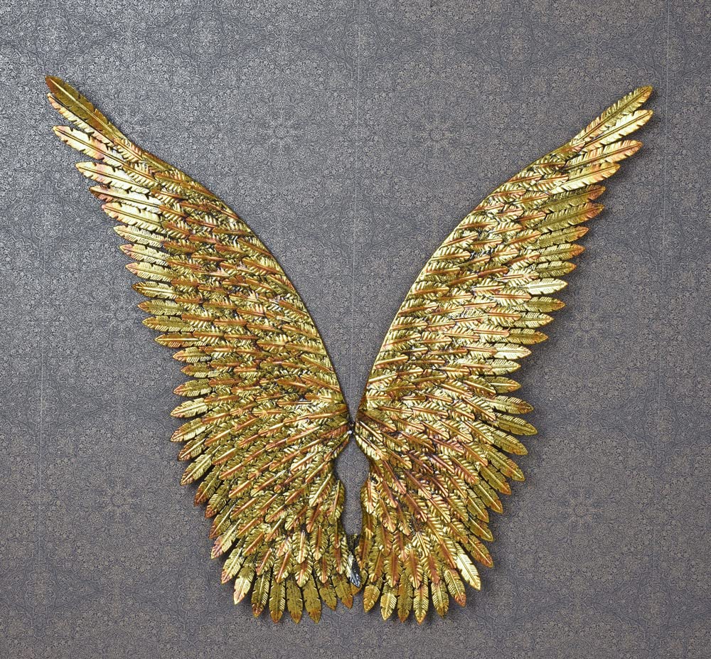 2 XXL Alas de Ángel Decoración Pared Ángel Colgante de Pared Escultura de Pared Ala 100cm Palazzo Exclusivo