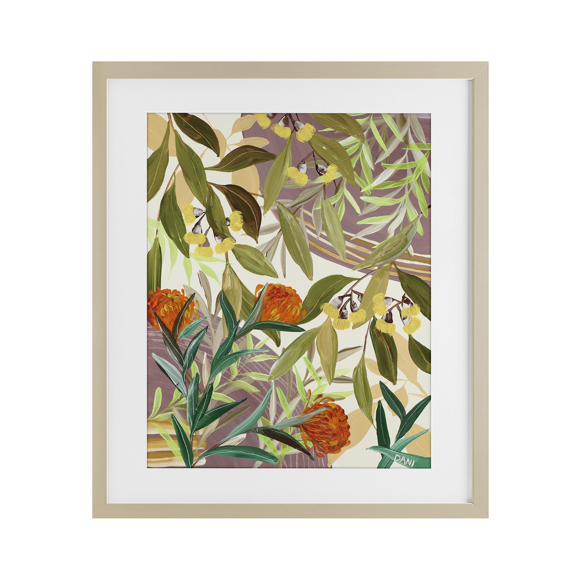 Stupell Industries Harvest Pine (Textured) Floral Landscape Botanical, 17 X 21 Inch Framed Print Under Glass