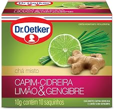 Chá de Cidreira, Limão e Gengibre 10 Sachês, Dr.Oetker
