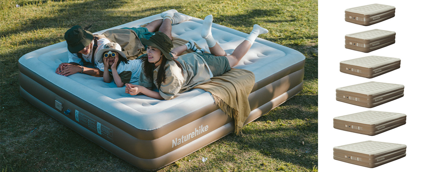 Amazon.co.jp: Naturehike エアーベッド 45cm極厚 高性能電動ポンプ