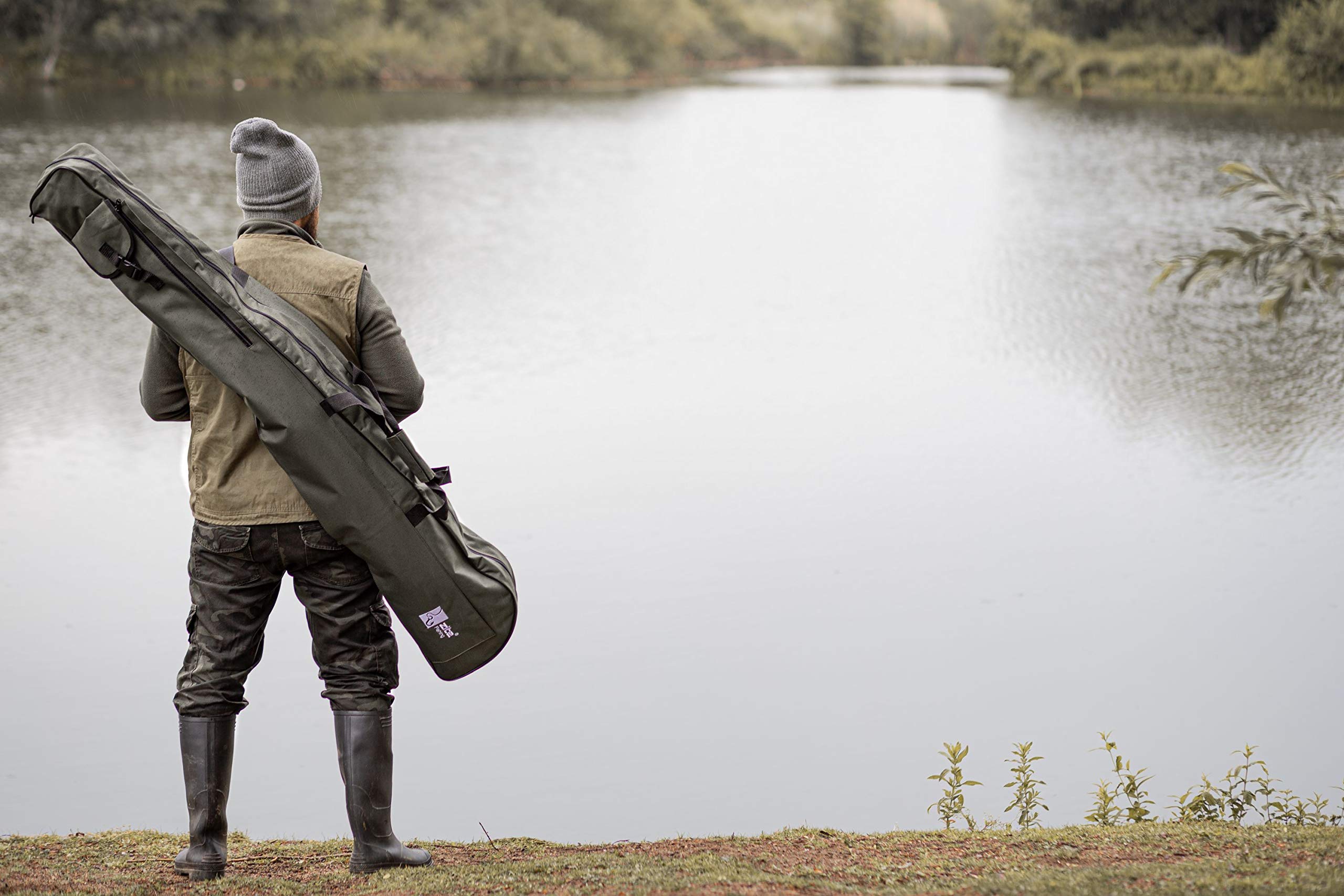 Zite Fishing Rutentasche mit Tragegriffen und Schultergurt
