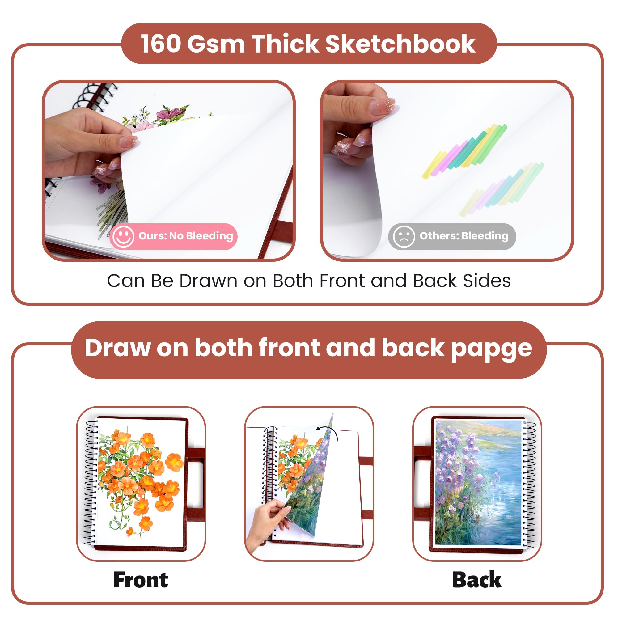 Amazon.co.jp: FLYING EAGLE スケッチブック ブラウン : ホビー